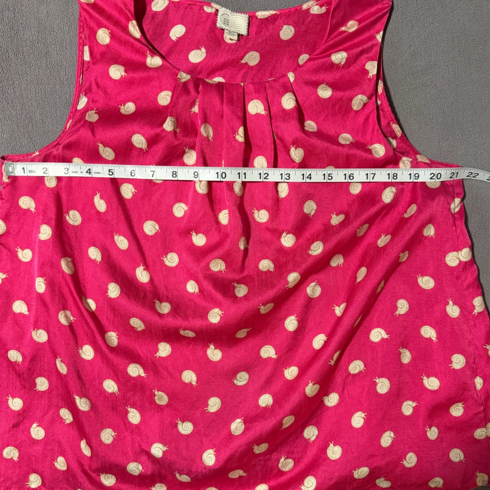 Anthropologie Postage Stamp Silk Blouse *flawed* Size 12 - Picture 7 of 13